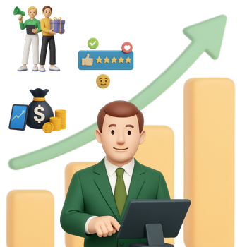 เจ้าของร้านอาหารกำลังใช้ระบบ POS บริหารจัดการออเดอร์